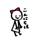 赤リボンちゃん（個別スタンプ：2）