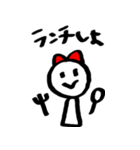 赤リボンちゃん（個別スタンプ：17）
