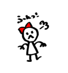 赤リボンちゃん（個別スタンプ：34）