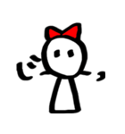 赤リボンちゃん（個別スタンプ：38）