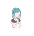 チョコミントちゃんとお友達（個別スタンプ：9）