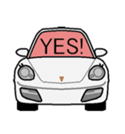 クールな車の顔スタンプ Ver.1（個別スタンプ：1）