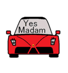 クールな車の顔スタンプ Ver.1（個別スタンプ：3）