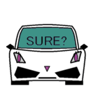クールな車の顔スタンプ Ver.1（個別スタンプ：22）