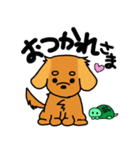 愛犬ティンクと仲良し亀さん（個別スタンプ：12）