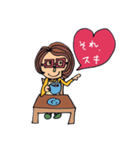 地味なパン屋のじみこさん（個別スタンプ：8）