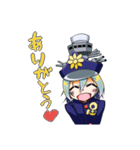 海戦キャラ。みくにちゃん（個別スタンプ：14）