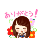 ほめ上手な女の子スタンプ（個別スタンプ：3）