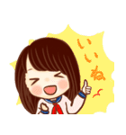 ほめ上手な女の子スタンプ（個別スタンプ：4）