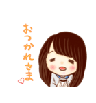 ほめ上手な女の子スタンプ（個別スタンプ：9）