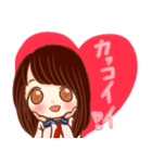 ほめ上手な女の子スタンプ（個別スタンプ：10）
