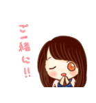 ほめ上手な女の子スタンプ（個別スタンプ：12）