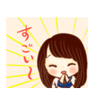 ほめ上手な女の子スタンプ（個別スタンプ：13）
