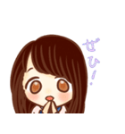 ほめ上手な女の子スタンプ（個別スタンプ：14）