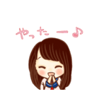 ほめ上手な女の子スタンプ（個別スタンプ：21）