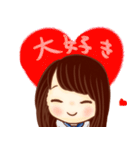 ほめ上手な女の子スタンプ（個別スタンプ：33）