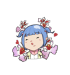 Cute Orchid girl（個別スタンプ：4）