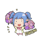 Cute Orchid girl（個別スタンプ：5）