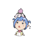 Cute Orchid girl（個別スタンプ：6）