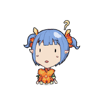 Cute Orchid girl（個別スタンプ：7）