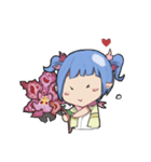 Cute Orchid girl（個別スタンプ：9）