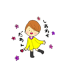 すぐにへそを曲げるまげさん（個別スタンプ：1）