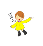 すぐにへそを曲げるまげさん（個別スタンプ：3）