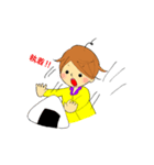 すぐにへそを曲げるまげさん（個別スタンプ：4）