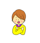 すぐにへそを曲げるまげさん（個別スタンプ：8）