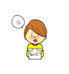 すぐにへそを曲げるまげさん（個別スタンプ：15）