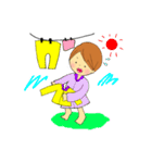 すぐにへそを曲げるまげさん（個別スタンプ：34）