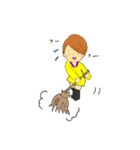 すぐにへそを曲げるまげさん（個別スタンプ：35）