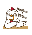 Mr. White Chicken（個別スタンプ：21）