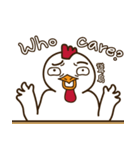 Mr. White Chicken（個別スタンプ：22）