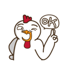 Mr. White Chicken（個別スタンプ：27）