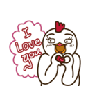 Mr. White Chicken（個別スタンプ：28）