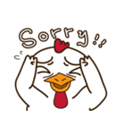 Mr. White Chicken（個別スタンプ：34）
