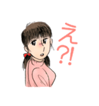 昭和の漫画風キャラちえみのテキトーな挨拶（個別スタンプ：2）