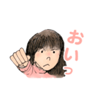 昭和の漫画風キャラちえみのテキトーな挨拶（個別スタンプ：12）