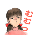 昭和の漫画風キャラちえみのテキトーな挨拶（個別スタンプ：24）