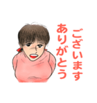 昭和の漫画風キャラちえみのテキトーな挨拶（個別スタンプ：25）