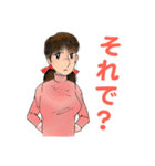 昭和の漫画風キャラちえみのテキトーな挨拶（個別スタンプ：36）