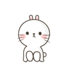 ねこ-うさぎちゃん（個別スタンプ：3）