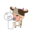 Lovely Halloween-Dairy Cow（個別スタンプ：3）