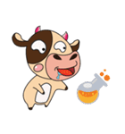 Lovely Halloween-Dairy Cow（個別スタンプ：6）