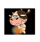 Lovely Halloween-Dairy Cow（個別スタンプ：28）