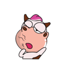 Super Cute Cow with Big Nose（個別スタンプ：7）