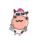 Super Cute Cow with Big Nose（個別スタンプ：9）