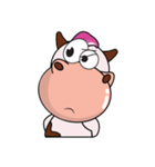 Super Cute Cow with Big Nose（個別スタンプ：19）