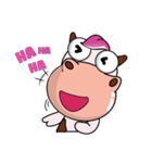 Super Cute Cow with Big Nose（個別スタンプ：35）